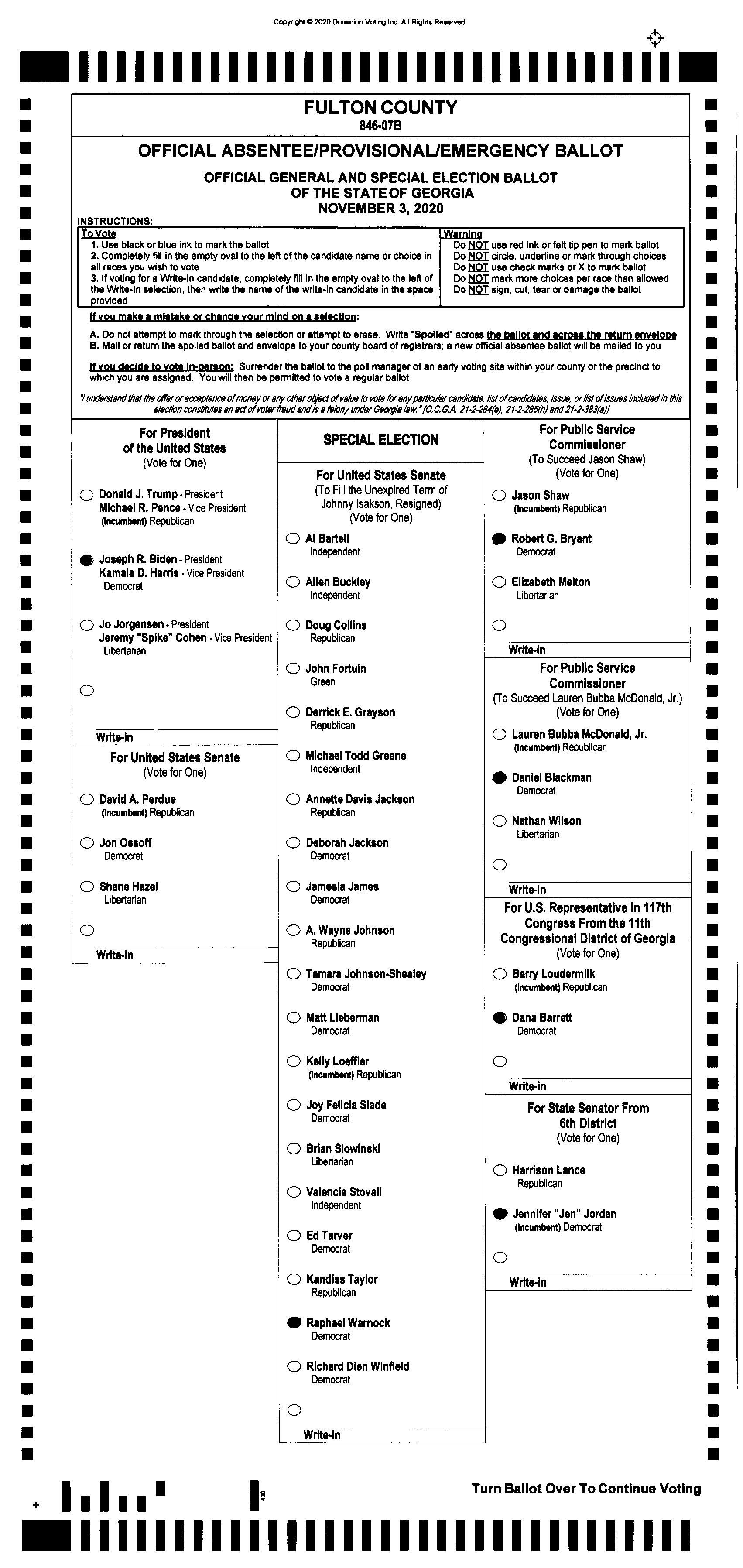 Doubled Ballot